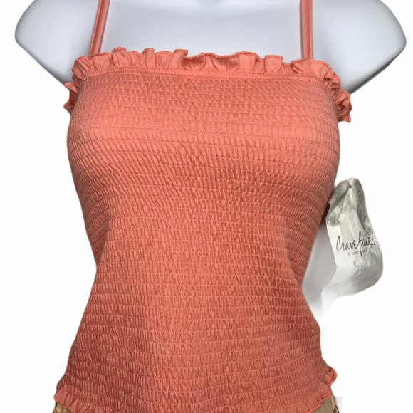 Crave Fame Tops - Crave Fame by Almost Famous Coral Pink B6  0586
